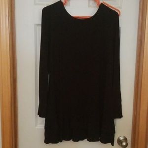 Long Black Dress Shirt